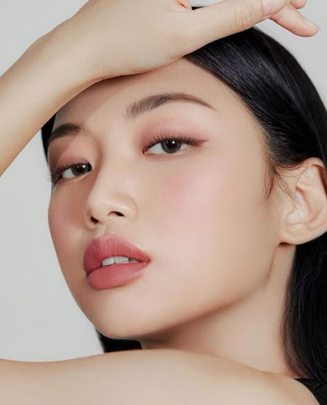 Korean Ladylike Makeup, Natural Makeup Asian, Makeup Contouring, Monolid Makeup, Asian Makeup Looks, Asian Bridal Makeup, Soft Makeup Looks, Ulzzang Makeup, Soft Makeup