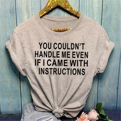 Graphic Tees For Women, Funny Letters, Tees For Women, Round Neck Tops, Funny T, Shirts With Sayings, Cute Shirts, Casual T Shirts, Funny Shirts