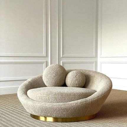 Elegant Sofa Design, Modern Luxury Furniture, Luxury Couch, Round Sofa, Masculine Design, Mandala Artwork, Modern Armchair, Soft Seating, Decor Home Living Room