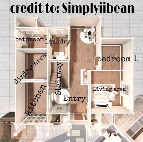 Blocksburg House Layout, Blocksburg House, Two Story House Design, House Plans With Pictures, Bloxburg House Ideas 2 Floor, House Decorating Ideas Apartments, Small House Layout, Simple Bedroom Design, Tiny House Layout