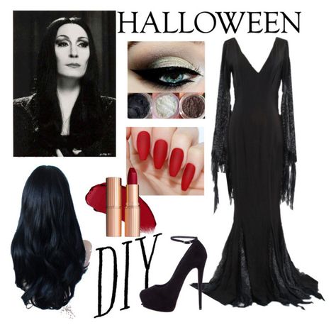 Gomez Addams Costume, Morticia Addams Dress, Adams Family Halloween, Morticia Addams Costume, Cabelo Pin Up, Addams Dress, Addams Family Costumes, Hallowen Costume, Diy Kostüm