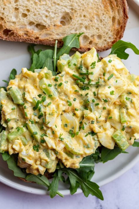 Curried Egg Salad, Curry Egg Salad, Egg Salad Sandwiches, Make Ahead Lunches, Favorite Cookbooks, Easy Eggs, Egg Salad, Classic Food, Boiled Eggs