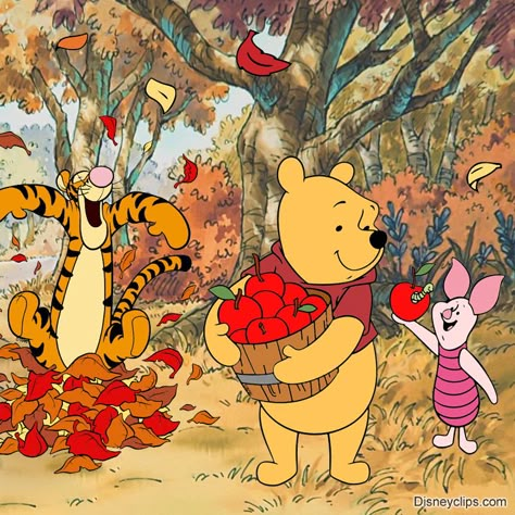 Autumn Winnie The Pooh, Fall Winnie The Pooh Wallpaper, Winnie The Pooh Autumn Wallpaper, Winnie The Pooh Vintage Illustration, Winnie The Pooh Fall Wallpaper, Tigger Pictures, Winnie The Pooh Autumn, Fall Winnie The Pooh, Winnie The Pooh Fall