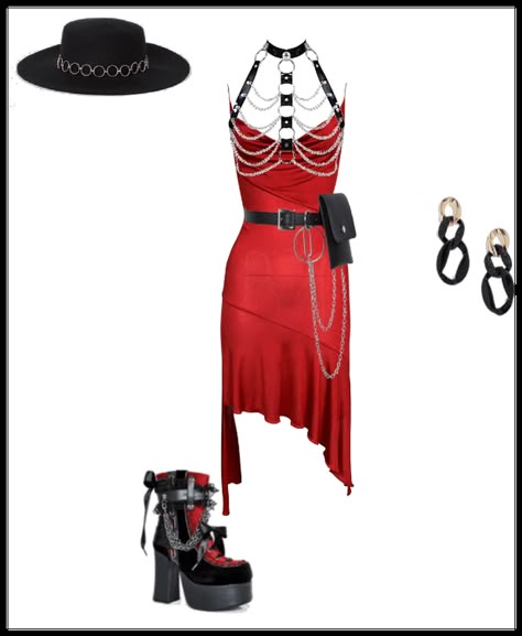 GOTH Outfit | ShopLook Goth Valentines Day Outfit, Goth Valentines, Trad Goth Outfits, Valentine Outfits For Women, Girls Valentines Outfit, 2000s Cartoons, Goth Outfit, Rhea Ripley, Outfits Polyvore