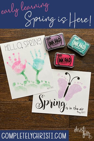 It's the season for tulips and butterflies! Celebrate the first day of spring with these whimsy keepsakes. Perfect for early learning activities, homeschool, and day care too. First Day Of Spring Craft, First Day Of Spring Crafts, First Day Of Spring Activities, Handprint And Footprint Crafts, Tulips And Butterflies, Butterfly Footprints, Footprint Crafts, Spring Animals, Early Learning Activities