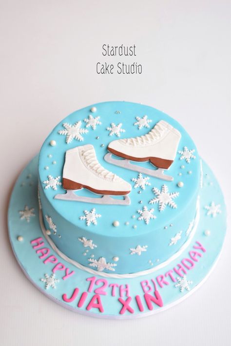 Ice Skating Cake Figure Skating Cake Ideas, Figure Skating Birthday Cake, Ice Skate Birthday Cake, Ice Skating Cakes, Figure Skating Cake, Ice Skating Cake Ideas, Ice Skating Birthday Cake, Skating Cake Ideas, Birthday Cake Winter