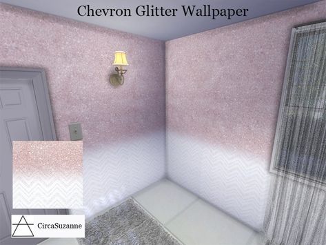 Sims 4 Glitter Wallpaper Cc, Ts4mm Furniture, Sims4cc Wallpaper, Deco Sims 4 Cc, Sims 4 Lighting, Sims 4 Shabby Chic, Pink Wallpaper Ios, Video Game Room Ideas, Sims 4 Build Mode