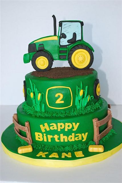 john deere tractor cakes | john deere theme cake fondant tractor in 2d for cake topper Tractor Birthday Cakes, John Deere Cake, John Deere Birthday Party, 4de Verjaardag, John Deere Birthday, Tractor Cake, Tractor Birthday Party, Farm Cake, Tractor Birthday