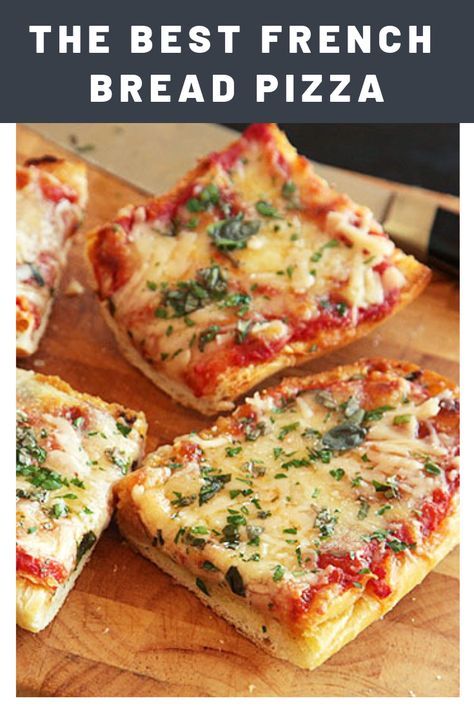 Bread And Butter Pizza, Best Pizza Recipes Ever, French Pizza Bread, Oven Baked French Bread Pizza, Italian Loaf Bread Pizza, Best French Bread Pizza, Pizza French Bread Recipes, Bread Dishes Recipes, What To Do With French Bread