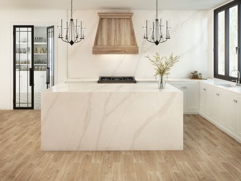 Best Kitchen Design, White Wall Tiles, Custom Countertops, Quartz Kitchen Countertops, Quartz Slab, Quartz Kitchen, White Quartz Countertop, White Countertops, Stone Countertops