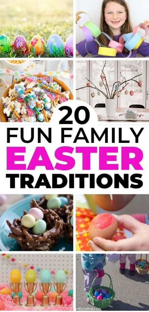 Fun Easter Traditions For Kids, Easter Traditions For Toddlers, Easter Ideas For Grandkids, Easter Traditions For Kids, Easter Traditions Family, Family Traditions To Start, Family Easter Party, Fun Easter Games, Tradition Ideas