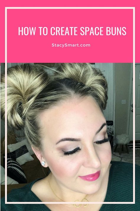 How to create space buns for a fun hairstyle Aria Hair, Fun Hairstyles, Fashion Tricks, Beauty Content, Second Day Hairstyles, Hairstyle Tutorials, Space Buns, Hair Knot, Colored Curly Hair