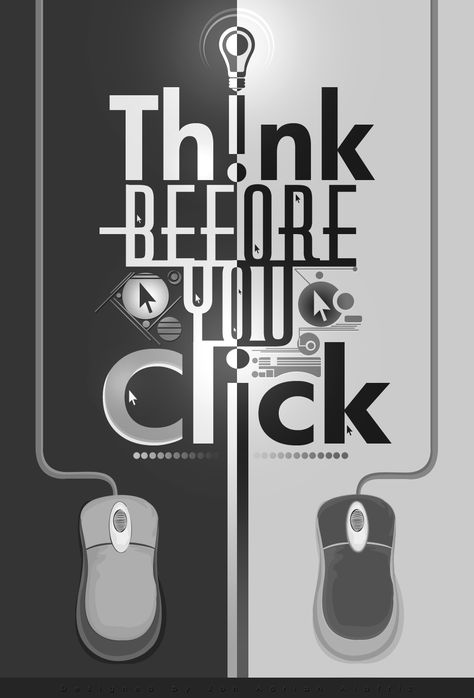 Think Before You Click Quotes, Ekonomika Poster, Digital Poster About Netiquette, Social Media Etiquette Poster, Slogan About Technology, Netiquette Poster Design, Multimodal Poster, Media Information Literacy Logo, Media Information Literacy Poster