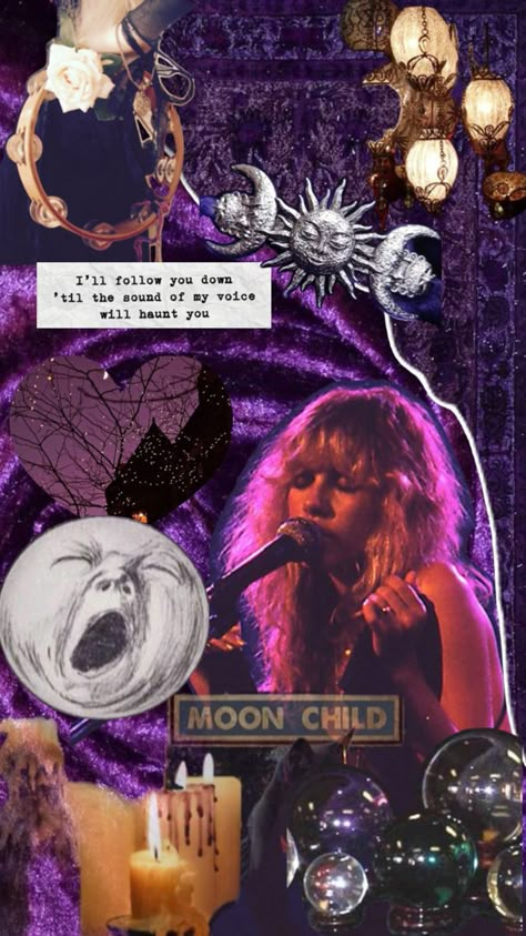 Stevie Nicks Wallpaper, Stevie Nicks Witch, Stevie Nicks Aesthetic, Black White Collage, Whimsi Goth, Goth Aesthetic Wallpaper, Stevie Nicks Concert, Collage Quotes, Edge Of 17