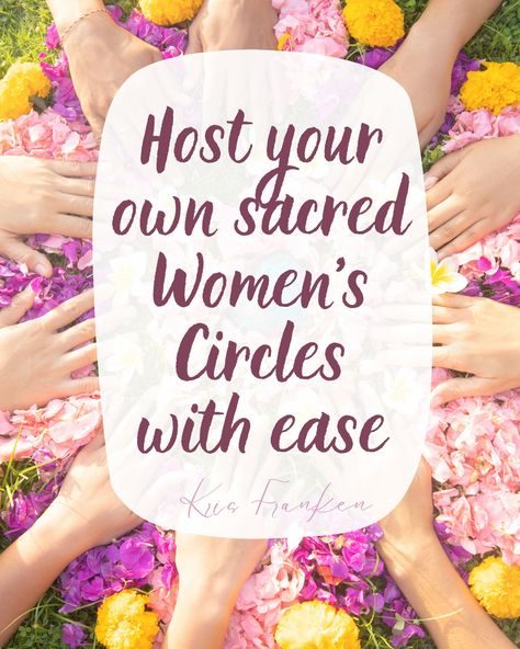 Learn how to confidently host safe and sacred women's circles in your own home or anywhere. Sacred Circle Women, Sister Circle Gathering Ideas, Women’s Circle Activities, Women’s Circles, Women Circle Ideas, Women’s Circle, Sisterhood Circle, Circle Inspiration, Sisterhood Activities