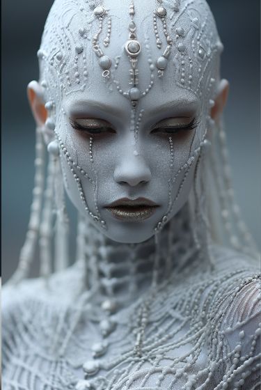 Cybergoth Fashion, Halloween Costumes 2022, Face Jewelry, Mannequin Art, Avant Garde Makeup, Arte Alien, Alien Character, Fantasy Art Dolls, Cute Fantasy Creatures