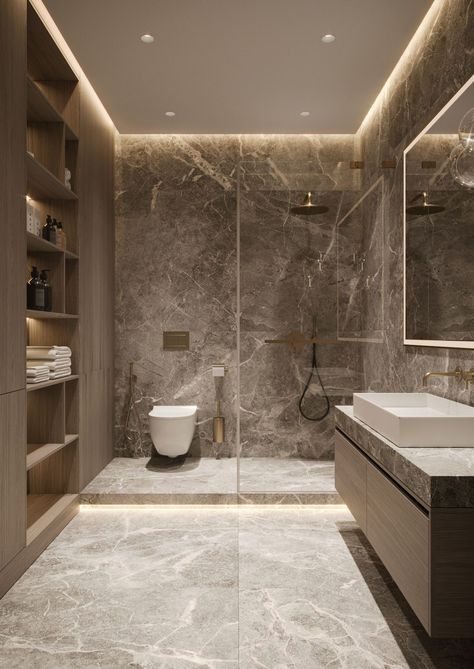 Master Washroom Design, Luxury Washroom Design Master Bath, Modern Washroom, Designer Toilet, Toilette Design, Bathroom Interior Design Modern, Modern Luxury Bathroom, تصميم داخلي فاخر, Bathroom Decor Luxury