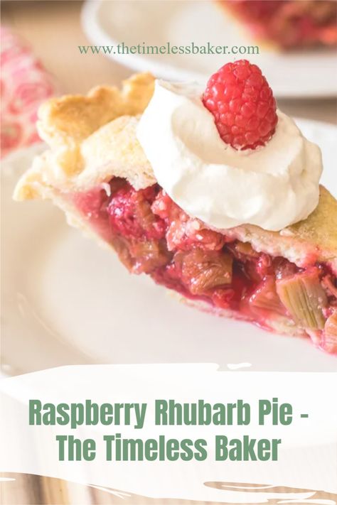 Raspberry rhubarb pie is a double crust fresh fruit pie filled with sweet raspberries, tart rhubarb and a hint of citrus. Fresh Fruit Pie, Raspberry Rhubarb Pie, Raspberry Pie Recipe, Raspberry Pie Filling, Rhubarb Recipes Pie, Fruit Pie Filling, Raspberry Rhubarb, Raspberry Crumble, Fruit Pies