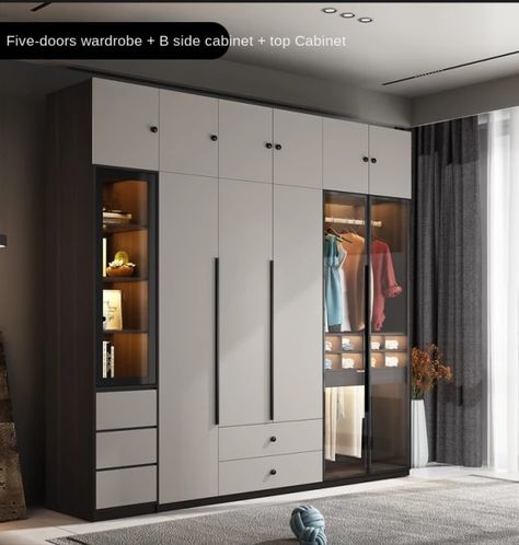 Small Bedroom Cupboards, Modern Wardrobe Design Sliding Doors, Wardrobe Internal Design, Modern Wardrobe Design, Wardrobe Laminate Design, Wardrobe Aesthetic, Glass Wardrobe, Wooden Wardrobe Design, Wardrobe Design Modern