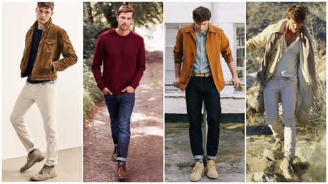 How to Wear Desert Boots (Ultimate Style Guide) - The Trend Spotter Clarks Desert Boot Outfit Men, Clarks Desert Boot Outfit, Desert Boots Men Outfit, Desert Boot Outfit, Clark Desert Boots, Desert Boots Outfit, Chukka Boots Outfit, Clarks Desert Boots Men, Brown Desert Boots