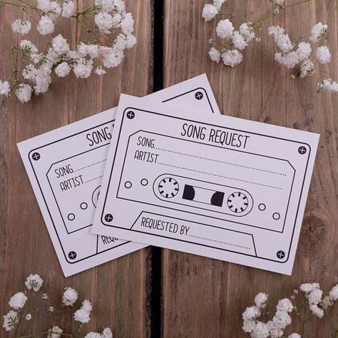 Song Request Cards, Prom Songs, Staff Party, Song Request, Party Songs, Amalfi Coast Wedding, Coast Wedding, Grad Parties, Amalfi Coast