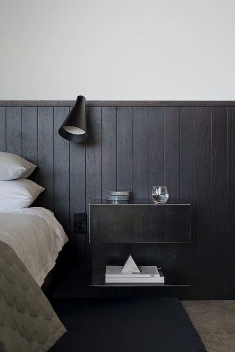 Look We Love: Two-Tone Walls - Studio McGee Half Painted Walls, Two Tone Walls, Cheap Decor, Main Bedroom, Night Stand, White Bedroom, Decorating On A Budget, Cheap Home Decor, Luxury Bedding