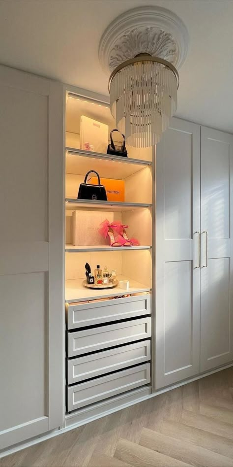 Great IKEA Pax Closet Hacks - Before & After Ideas Ikea Dressing Room, Ikea Pax Closet, Pax Closet, Ikea Organization Hacks, Bedroom Ideas For Small Rooms Cozy, Ikea Organization, Dressing Room Decor, Ikea Wardrobe, Ikea Pax Wardrobe