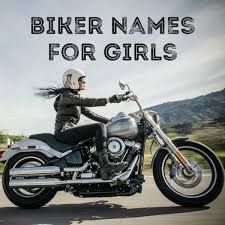 100+ Badass Biker Names - AxleAddict Female Harley Riders, Names For Motorcycles, Motorcycle Name Ideas, Badass Nicknames For Women, Biker Names For Men, Biker Names Woman, Motorcycle Women Riders, Biker Couple Quotes, Badass Names For Women