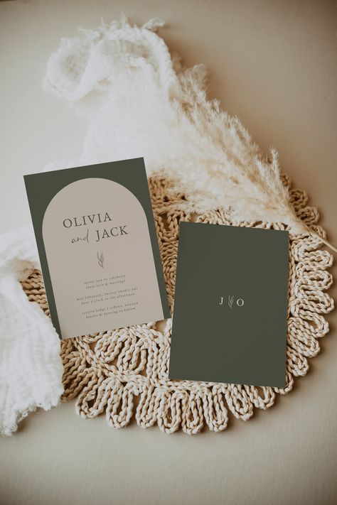 Green Wedding Invites, Olive Green Wedding, Cream Wedding Invitations, Olive Green Weddings, Olive Wedding, Boho Wedding Invitation, Wedding Stage Design, Luxury Vehicles, Black Wedding Invitations