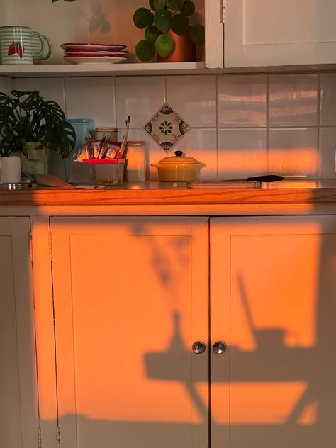 Golden Hour| Kitchen Beautiful Wallpapers, Golden Hour, Liquor Cabinet, Kitchen Cabinets, Wallpapers, Furniture, Quick Saves, Home Decor, Home Décor