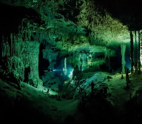 Underwater Cave Aesthetic, Ocean Astronaut, Underwater Grotto, Underwater Temple, Underwater Aesthetic, Ocean Games, Cave Photography, Ocean Names, Scary Ocean