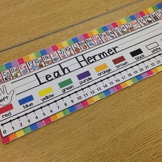 The BEST way to attach Name Tags to Student Desks! - Hanging Around In Primary Student Name Plates, Time Management College Student, Desk Tags, Student Name Tags, Desk Name Tags, You Oughta Know, Human Body Unit, Organization And Management, School Desks