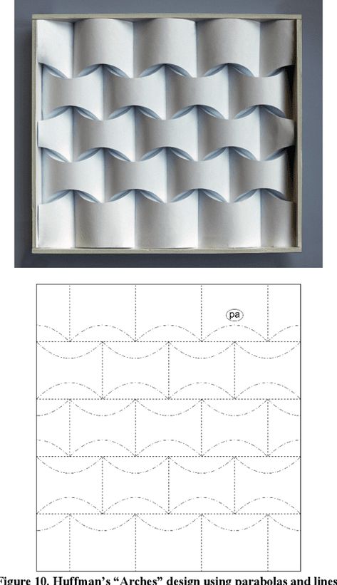 [PDF] Reconstructing David Huffman’s Legacy in Curved-Crease Folding | Semantic Scholar Paper Folding Templates, Origami Objects, Amazon Cafe, Paper Folding Designs, Paper Folding Techniques, Origami Wall Art, Craft Ideas Paper, Paper Folding Art, Origami Architecture