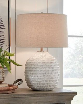 Sand & Stable Salton Ceramic Table Lamp & Reviews | Wayfair Lamp Ceramic, Beige Ceramic, Contemporary Farmhouse, Bright Ideas, Table Lamp Sets, White Lamp, Ceramic Base, Bedroom Lamps, Ceramic Lamp