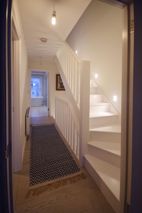 Victorian Loft Conversion Ideas, Victorian Terrace Attic Bedroom, Stairs Terraced House, Stairs For Attic Conversion, Terrace House Kitchen Ideas, Dorma Loft Conversion Attic Rooms, Terraced House Kitchen Ideas, Victorian Loft Bedroom, Staircase To Loft Conversion