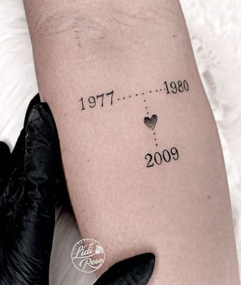 Birth Year Tattoo Ideas, Year Tattoo Ideas, Birth Year Tattoo, Year Tattoo, Our Mindful Life, Cute Couple Tattoos, Couple Tattoos Unique, Date Tattoos, Mommy Tattoos