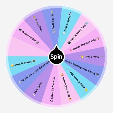 When You're Bored... | Spin the Wheel - Random Picker Sleepover Spin The Wheel, Stuff To Do When Bored At Home, Write A Short Story, Bake Brownies, Spin The Wheel, Spin The Bottle, Best Friend Day, Mini Home, What To Do When Bored