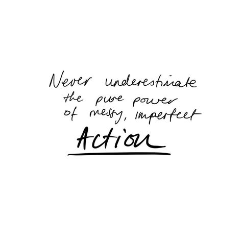 Imperfect Action Quote, Nothing Is Perfect, The Clique, Action Quotes, Fear Quotes, 2024 Goals, Fav Quotes, The Pure, Never Underestimate