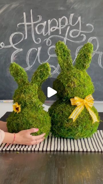 3,719 likes, 99 comments - agirlandagluegun on April 8, 2022: "Oh my! I’m kinda obsessed with these giant moss bunnies! Run to the dollar tree and grab some s..." Diy Easter Decorations Dollar Tree, Easter Arrangements Diy, Easter Dollar Tree Diy, Easter Arrangements, Diy Spring Decor, Dollar Tree Easter Crafts, Giant Bunny, Easter Arrangement, Spring Decorations