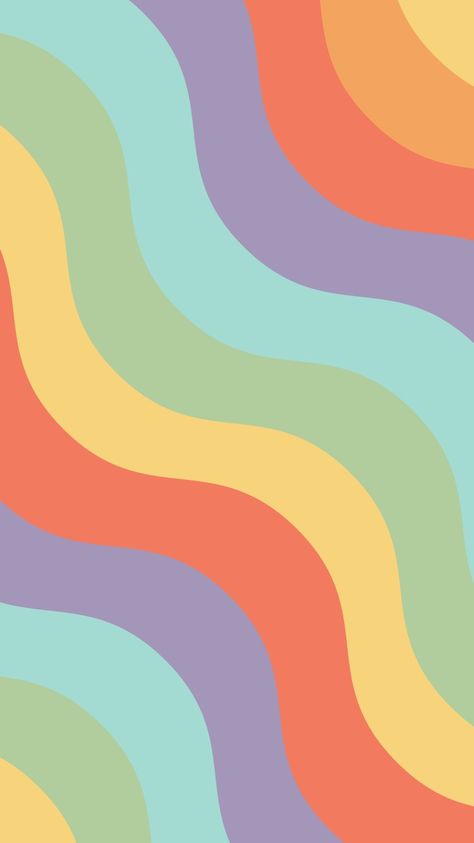 Rainbow Swirl Wallpaper, 70s Rainbow Wallpaper, Rainbow Phone Backgrounds, Pride Backgrounds Aesthetic, Vintage Rainbow Aesthetic, Rainbow Wallpaper Backgrounds, Rainbow Color Background, Rainbow Wallpaper Iphone, Muted Rainbow