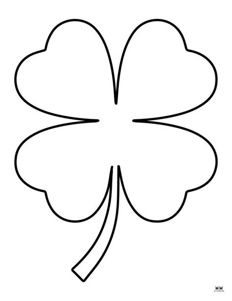 Shamrock Stencil Printable, Shamrock Outline Printable, I Am Lucky Because Shamrock Template, How To Draw A Shamrock, Shamrock Coloring Page Free Printable, St Patrick's Day Coloring Pages Free, Free Shamrock Printable, Shamrock Coloring Pages, Shamrock Patterns Free Printable