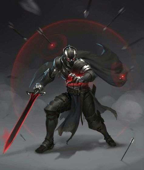 Eldritch Knight the Assassin Black Knight Fantasy Art, Hybrid Symbol, Black Knight Art, Wizard Knight, Symbol Magic, Eldritch Knight, Magic Knight, Dark Magic, Chaotic Neutral