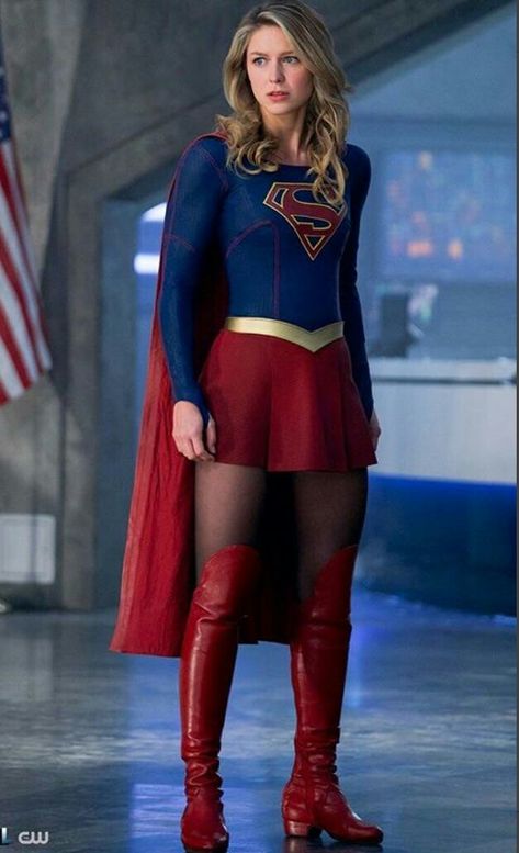 Melissa Benoist...."Supergirl" Kathy West, Supergirl Costume, Supergirl Cosplay, Melissa Supergirl, Supergirl Tv, Supergirl Comic, Supergirl Dc, Female Superhero, Dress With Stockings