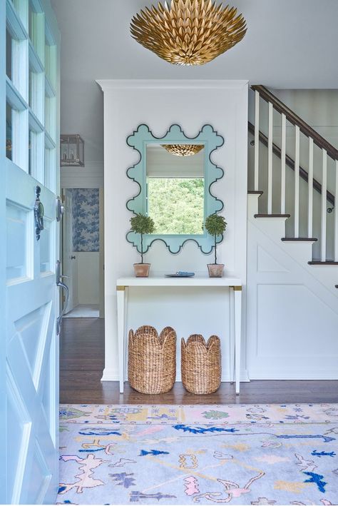 Country Club Charm — kerri pilchik design Coastal Foyer, College House, Southern Home, Dream House Interior, House Inspo, Dream Home Design, New Room, House Inspiration, Home Decor Inspiration