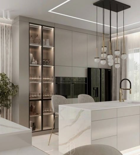 Minimal Kitchen Design, Modern Kitchen Design White, Kitchen Design White, Modern Kitchen Design Luxury 2020, Modern Kitchen Interiors, Kitchen Design Modern White, Kitchen Interior Design Decor, Kitchen Interior Design Modern, Kitchen Design Plans