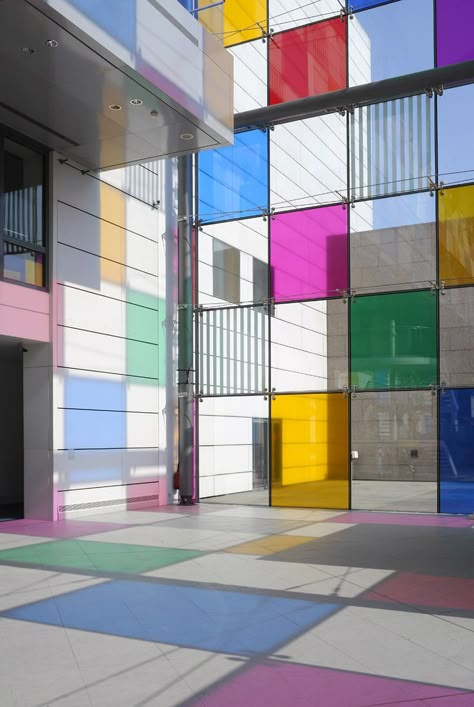 Daniel Buren, Colour Architecture, زجاج ملون, Glass Walls, Strasbourg, Floor Tiles, Exhibition Design, Facades, Public Space