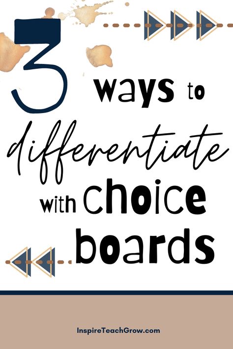 Choice boards are perfect for learning in the classroom, online or at home! Choice boards differentiate learning through student choice of process, content or product! #differentiationtips #choiceboards #upperelementary Choice Boards Middle School, Behavior Management In The Classroom, Vocabulary Choice Board, Student Choice Boards, Math Choice Boards, Differentiation Strategies, Differentiation In The Classroom, Student Centered Learning, Differentiated Learning