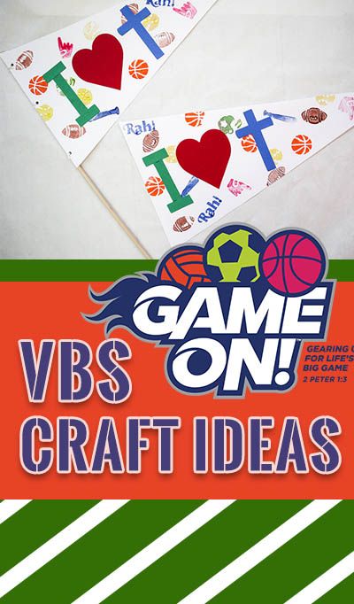 VBS craft ideas for Game On! Great ideas for all ages! Vbs Craft Ideas, Vacation Bible School Craft, Vbs Craft, Hero Crafts, Craft Museum, Vbs Themes, Bible School Crafts, Sport Craft, Vbs Crafts