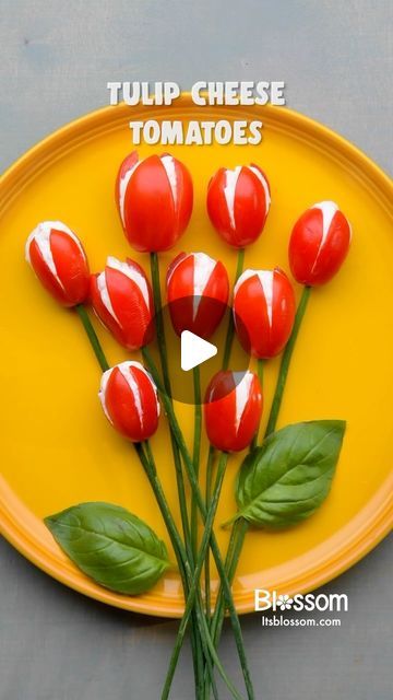 Blossom on Instagram: "Celebrate spring with these Tulip Cheese Tomatoes!" Tomato Tulips, Holiday Pretzel Treats, Holiday Pretzels, Drink Candles, Pretzel Treats, 2024 Ideas, Easy Food Art, Smart Kitchen, Consumer Health