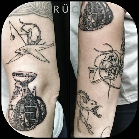 #BRUCIUS #TATTOO #SanFrancisco #bayareatattoo  #sciencetattoo #engravingtattoo… Hieronymous Bosch Tattoo, Hieronymus Bosch Tattoos, Hieronymus Bosch Tattoo, Bosch Tattoo, Artists Outfit, Tattoo Artist Quotes, Fate Tattoo, Science Tattoo, Tattoo Artists Near Me